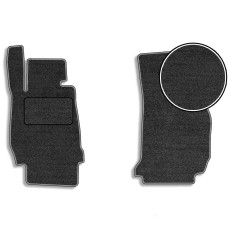 Ворсовые коврики передние для BMW 3 (F30 / F31) 2011-2019 с подпятником 2 шт (Carrera)