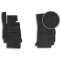 Ворсовые коврики передние для BMW 3 (F30 / F31) 2011-2019 с подпятником 2 шт (Carrera)