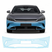 Антигравийная защитная бронепленка по лекалам для BYD Han II facelift 2023- передний бампер