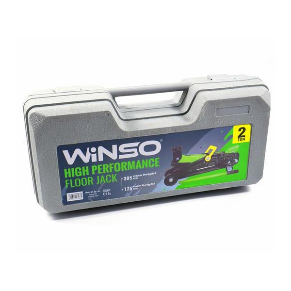 Домкрат гідравлічний підкатний Winso 2 т / 125-305 мм / Пластиковий бокс (171660)