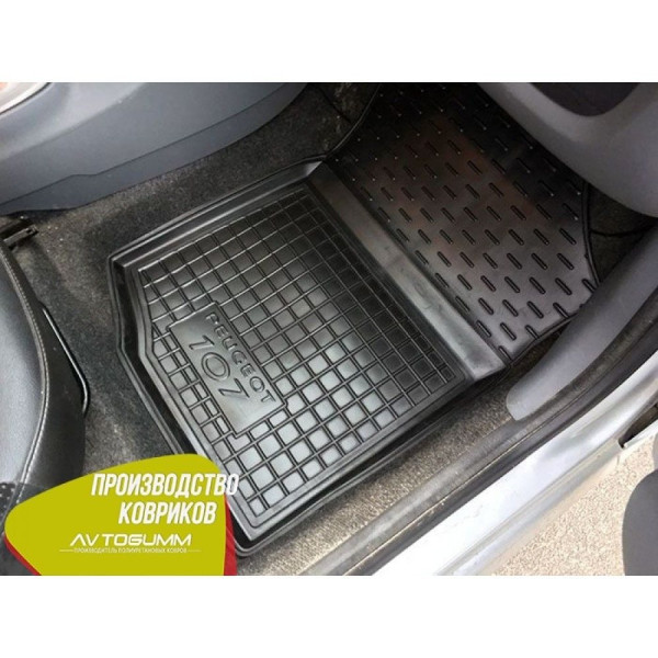 Передні килимки в автомобіль Peugeot 107 2005- (Avto-Gumm)