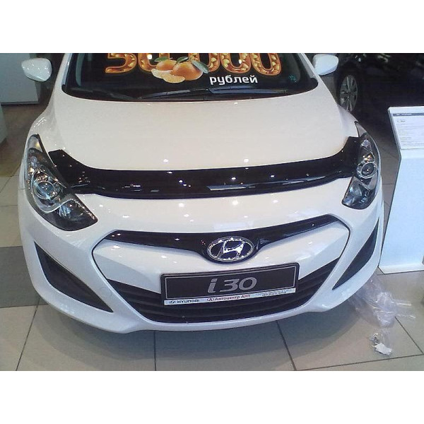 Дефлектор капота мухобойка для Hyundai i30 2012-2017