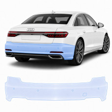 Антигравійна захисна бронеплівка за лекалами для Audi A8 D5 facelift 2022- задній бампер