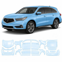 Антигравийная защитная бронепленка по лекалам для Acura MDX YD3 facelift 2017-2020 - полный кузов