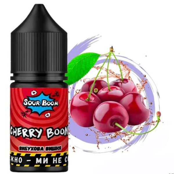 Рідина Sour Boom Chaser 30 ml 50 mg Cherry Boom (Кисла Вишня)
