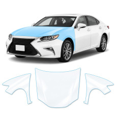 Антигравійна захисна бронеплівка за лекалами для Lexus ES XV60 facelift 2015-2018 - капот і передні крила