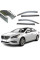 Дефлектори вікон вітровики Benke для Hyundai Sonata 2015- Cкотч 3M Хром Молдинг Із Нержавіючої Сталі 3D