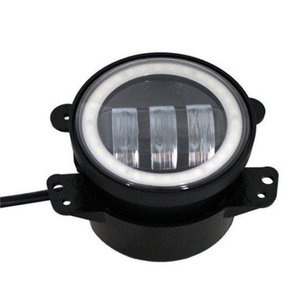 Протитуманна LED фара кругла дальнє світло/лінза з ДХО/D-100 мм/30W/7000K 1 шт