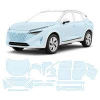 Антигравийная защитная бронепленка по лекалам для Nissan Qashqai J12 facelift 2024- полный кузов
