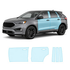 Антигравійна захисна бронеплівка за лекалами для Ford Edge (US) II facelift 2019-2024 - зони дверей і стійки вікон