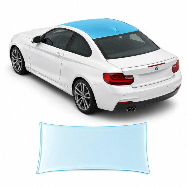 Антигравийная защитная бронепленка по лекалам для BMW 2 Series F22 2014-2021 - зона крыши
