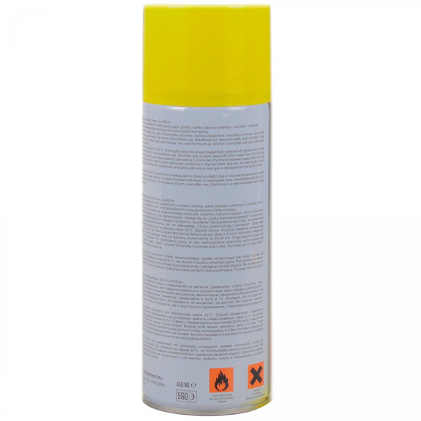 Флуоресцентна фарба Nowax Спрей 450 мл Жовта (yellow) NX48045