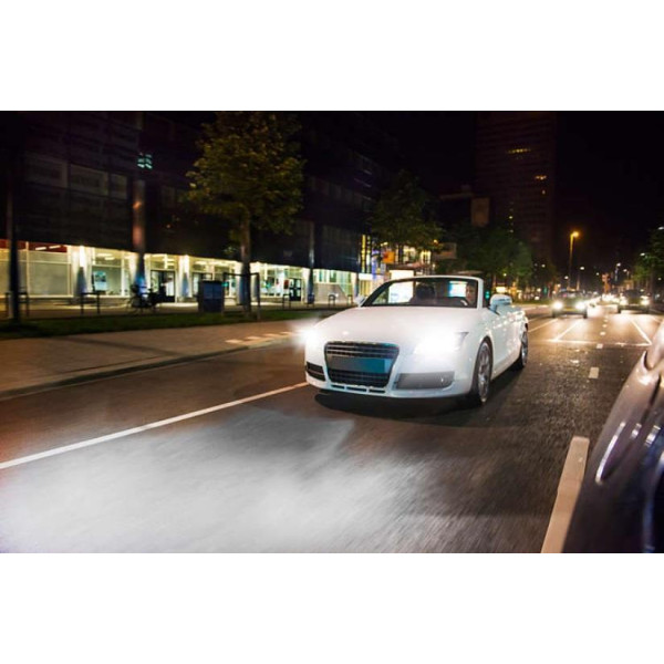 Автолампа галогенна Philips WhiteVision +60% H1 12V 55W 3700К P14.5s (12258WHVSM)