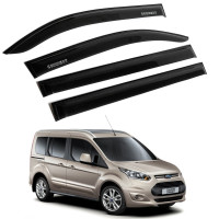 Дефлекторы окон ветровики для Ford Tourneo Connect 5d 2012- Скотч 3M Voron Glass