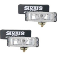 Протитуманні фари Sirius NS 2177 BC прямокутні 166х71 мм / кришка / корпус метал / Білі 2 шт