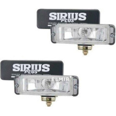 Протитуманні фари Sirius NS 2177 BC прямокутні 166х71 мм / кришка / корпус метал / Білі 2 шт