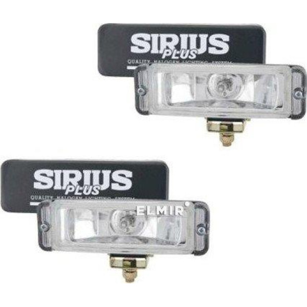 Противотуманные фары Sirius NS 2177 B-C прямоугольные 166х71 мм / крышка / корпус метал / Белые 2 шт