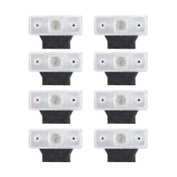 Габарит LED прямокутний 110х42 мм 24V 4 діода гумовий кронштейн Білий 8 шт (YP 24)