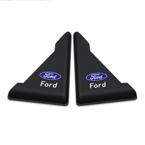 Защита углов двери Ford 2 шт Резиновые 45х58х47 мм на скотче Черные Усиленные (противоударные чехлы от сколов)