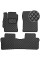 Килимки в салон Екошкіра для Toyota Corolla Е160 / E170 2013-2018 Чорні 5 шт (Rombus)