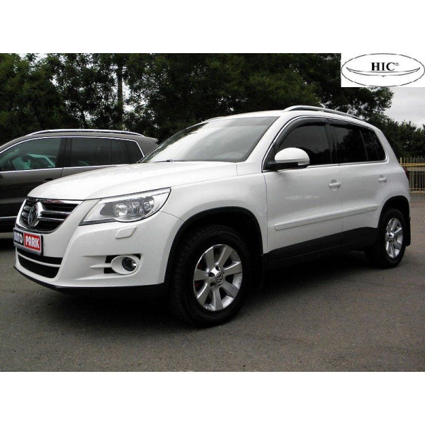 Дефлектори вікон вітровики для Volkswagen Tiguan 2007-2016 Хром молдинг