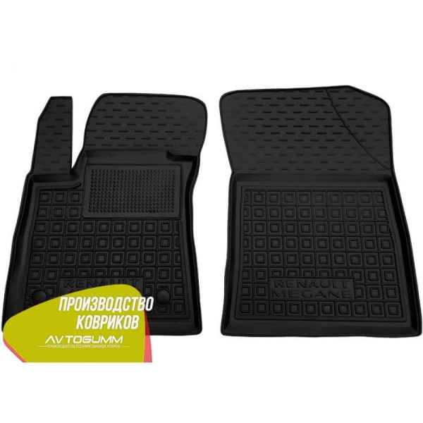 Передние коврики в автомобиль Renault Megane 4 2016- Sd/Hb (Avto-Gumm)