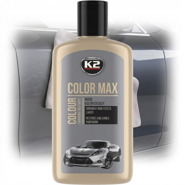 Поліроль для кузова крем K2 Color Max 250ml приховує подряпини