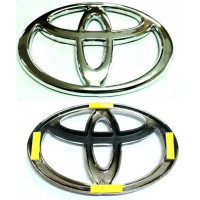 Эмблема для Toyota 130 x 88 мм пластиковая скотч