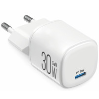 Сетевое зарядное устройство Brevia ePowerGaN PD30W USB-C белый 44030GCW