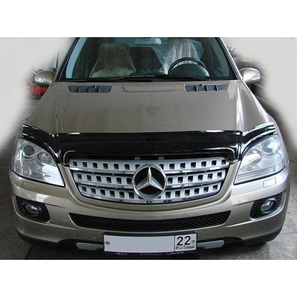 Дефлектор капоту мухобійка Mercedes ML (W164) 2005-2011