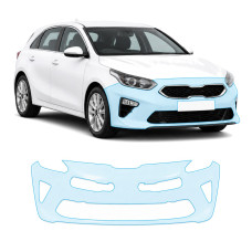 Антигравійна захисна бронеплівка за лекалами для Kia Ceed CD 2018-2021 - передній бампер