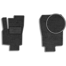 Ворсовые коврики передние для Opel Astra H 2004-2010 с подпятником 2 шт (Carrera)