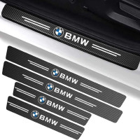 Захисна плівка накладка на пороги для BMW Чорний Карбон 4 шт