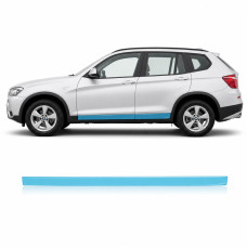 Антигравийная защитная бронепленка по лекалам для BMW X3 F25 2010-2017 - нижняя зона кузова пороги