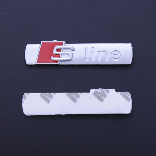 Емблема напис S-Line скотч 3М металева 70 мм