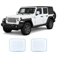 Антигравийная защитная бронепленка по лекалам для Jeep Wrangler JL 2018-2023 - зеркала