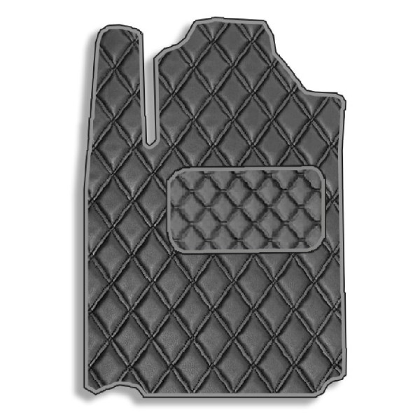 Килимок водія для Lexus ES 350 2006-2012 Екошкіра с подпятником 1 шт (Rombus)