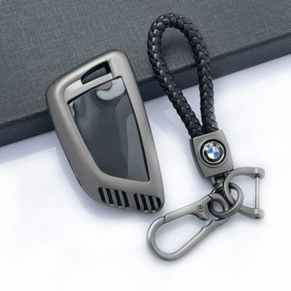 Чохол для автоключів BMW з Брелоком Темний хром Оригінал (YT0021)