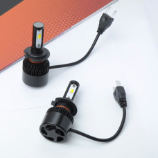 LED лампи автомобільні H7 радіатор+кулер 3х кольоровий+страбоскоп FL04/27W/3000К-6000K/IP65/9-24V 2шт 5