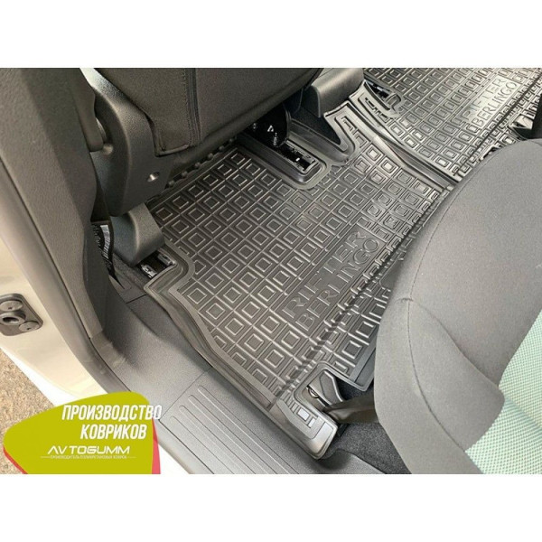 Автомобильные коврики в салон Peugeot Rifter 19-/Citroen Berlingo 19- TOP (Avto-Gumm)