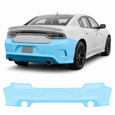 Антигравійна захисна бронеплівка за лекалами для Dodge Charger LD facelift 2015-2023 - задній бампер