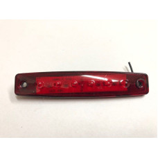 Габарит LED прямоугольный 100х10 мм / 12/24V / 6 диодов / Красный 1 шт MRT (104 K 022)
