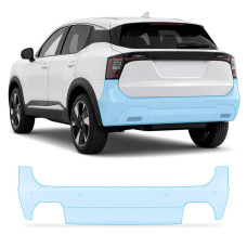 Антигравийная защитная бронепленка по лекалам для Nissan Kicks II 2025- задний бампер
