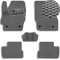 Коврики в салон EVA для Mazda 3 II BL SD/HB 2009-2013 с подпятником Черные-Серый кант 5 шт