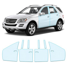 Антигравийная защитная бронепленка по лекалам для Mercedes-Benz M-Class W164 facelift 2008-2011 - зоны дверей и стойки окон