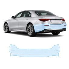 Антигравійна захисна бронеплівка за лекалами для Mercedes-Benz S-Class W223 2020- задній бампер