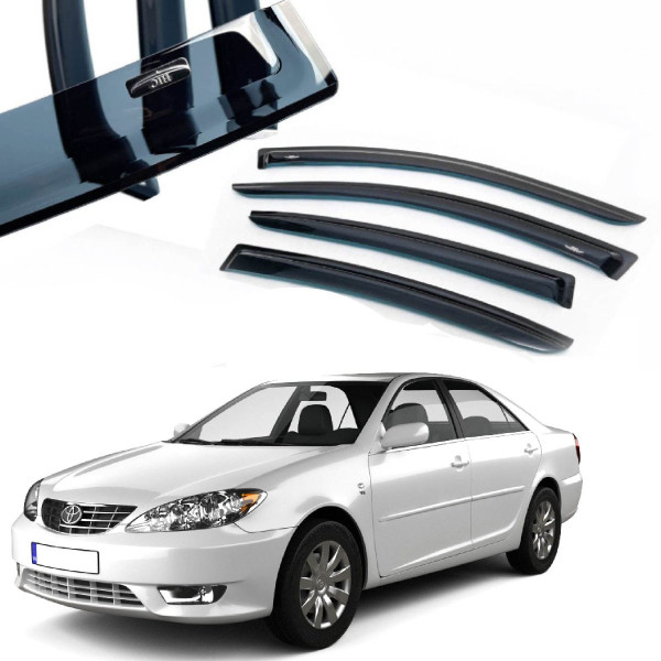 Дефлекторы окон ветровики для Тойота Camry V30 2002-2006 (T11-1)