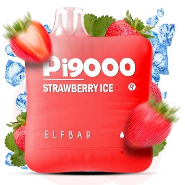 Elf Bar Pi9000 18 ml Strawberry ice Полуниця Лід