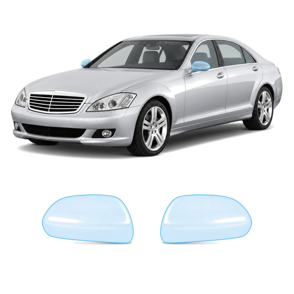 Антигравийная защитная бронепленка по лекалам для Mercedes-Benz S-Class W221 2005-2009 - зеркала