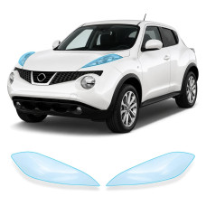 Антигравійна захисна бронеплівка за лекалами для Nissan Juke F15 2010-2019 - оптика (фари та ПТФ)